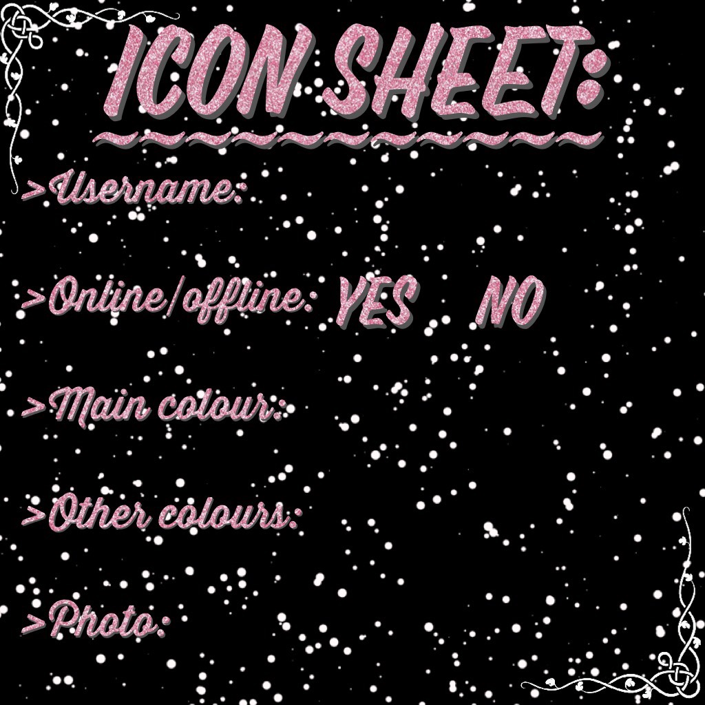 Icon sheet!!! Remix if you want an icon💕