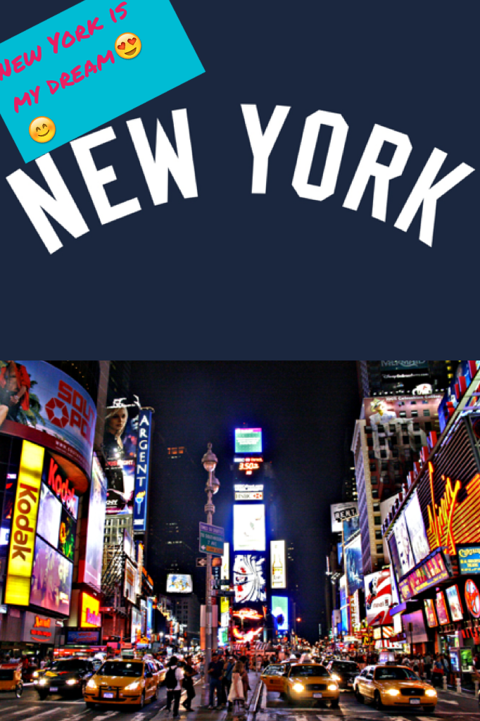 New York is my dream😍😊