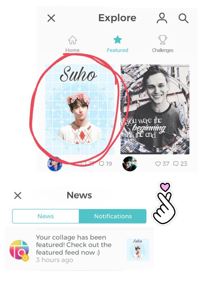 💕TAP💕 
Omg!!! I get a featured!!! Oh this is my second featured❤️ 
Thank you so much!!! I didn’t expect this collage would get a feature 😭❤️ ah I’m so happy Tysm✨❤️