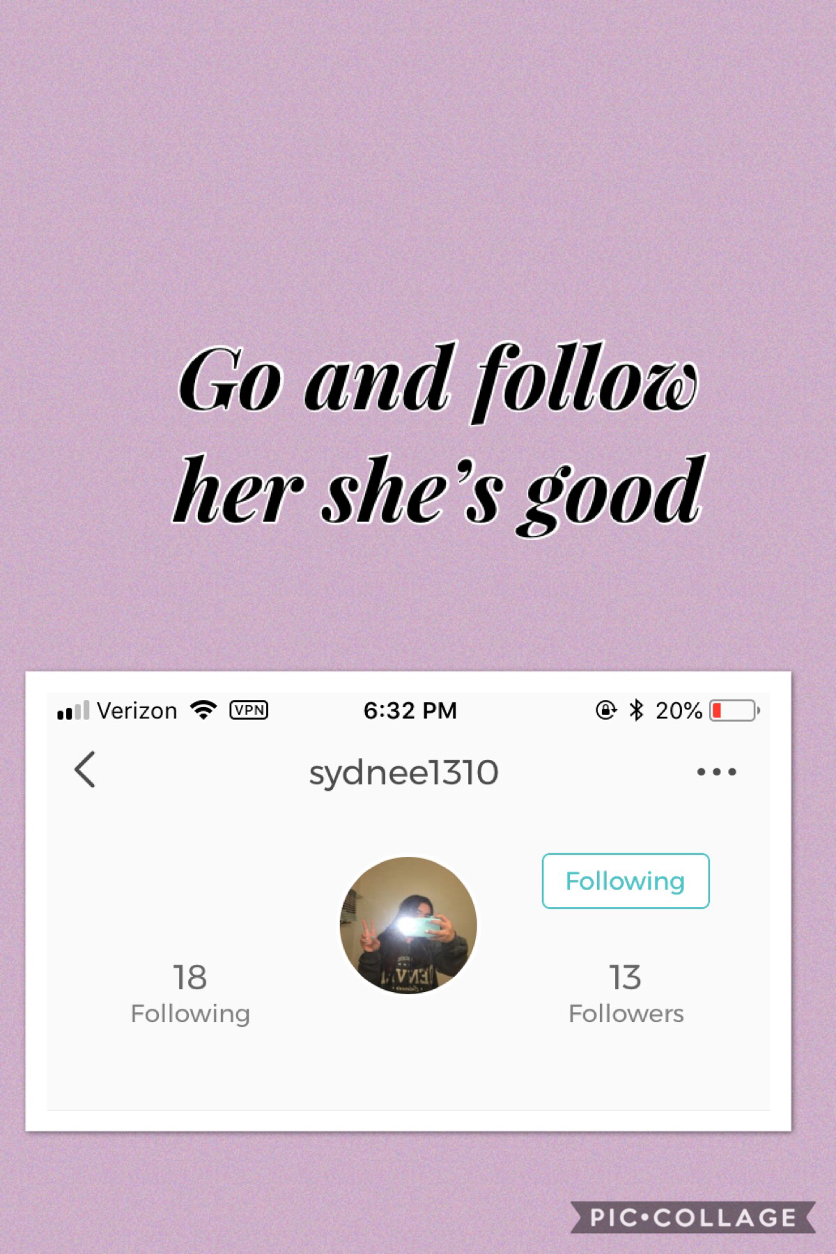 Go and follow Sydnee1310