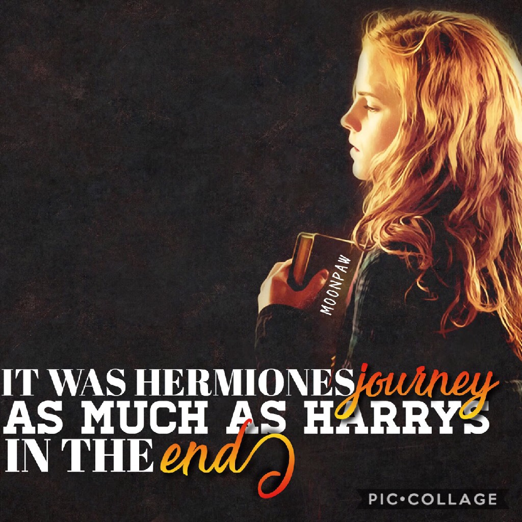 {Tap}
Tried Phonto, the edit didn't end up that bad. QOTD: Hermione or Annabeth, who'd win in a fight?
Anyone else wonder if film makers wake up yelling "CUT! CUT!!" when they have a nightmare?