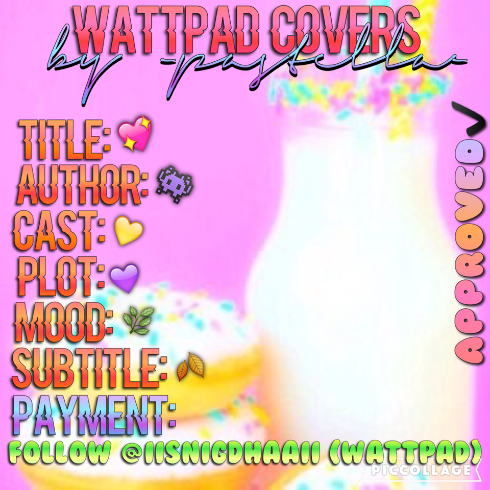 Wattpad Book Cover form💜✋🏻