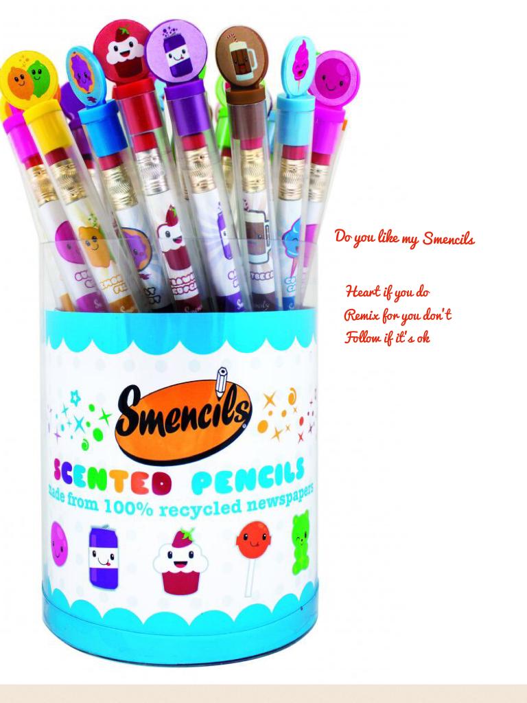 Do you like my Smencils,
Only bought them yesterday!