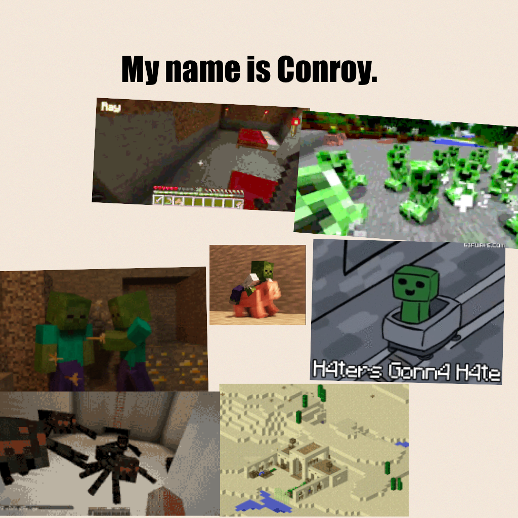 My name is Conroy. Here's some more Minecraft!