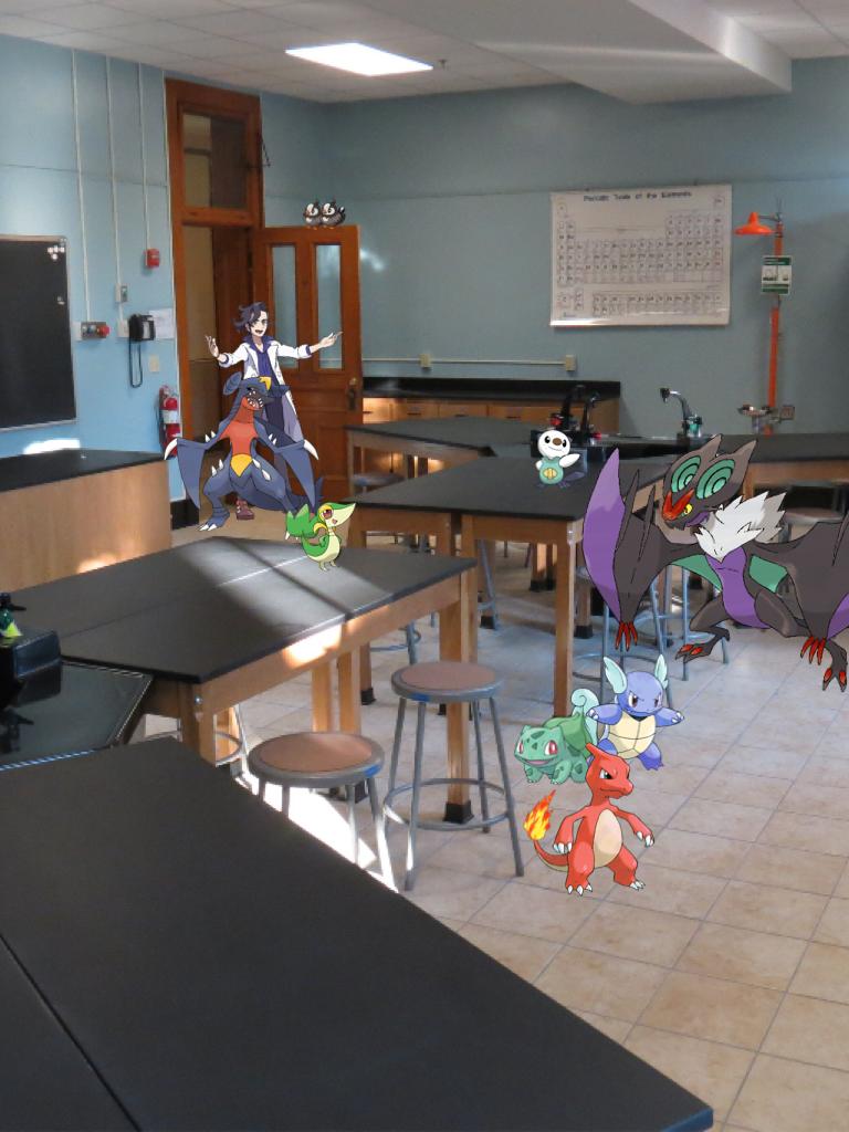 A Pokémon professor's lab