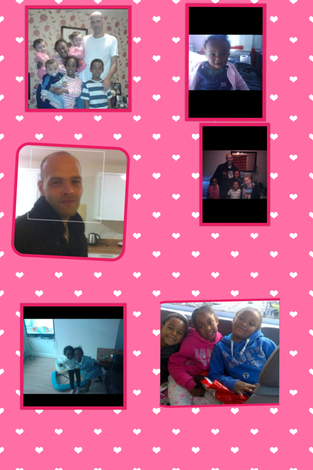 My uncle Darren and chantelle and Jaydea and Kaydea the twins 