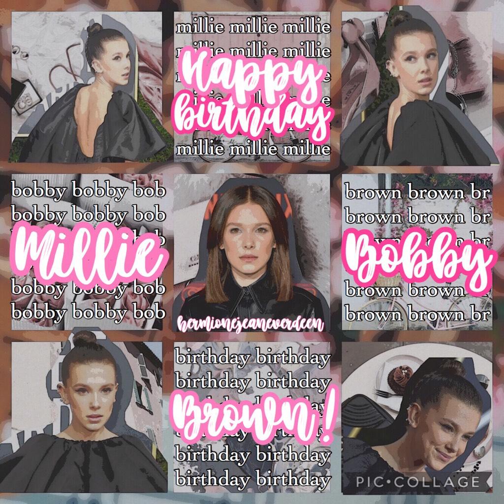 💖tap💖
💕Happy birthday Millie Bobby Brown!!💕
💓I posted a tutorial on my last style on my other account and it took a long time to make so it would mean a lot if you checked it out!💓
💞Also Millie’s 14 today!!!💞