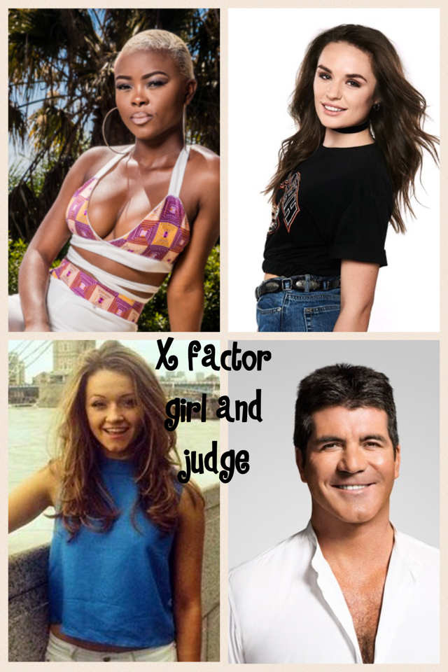 X factor girl and judge 