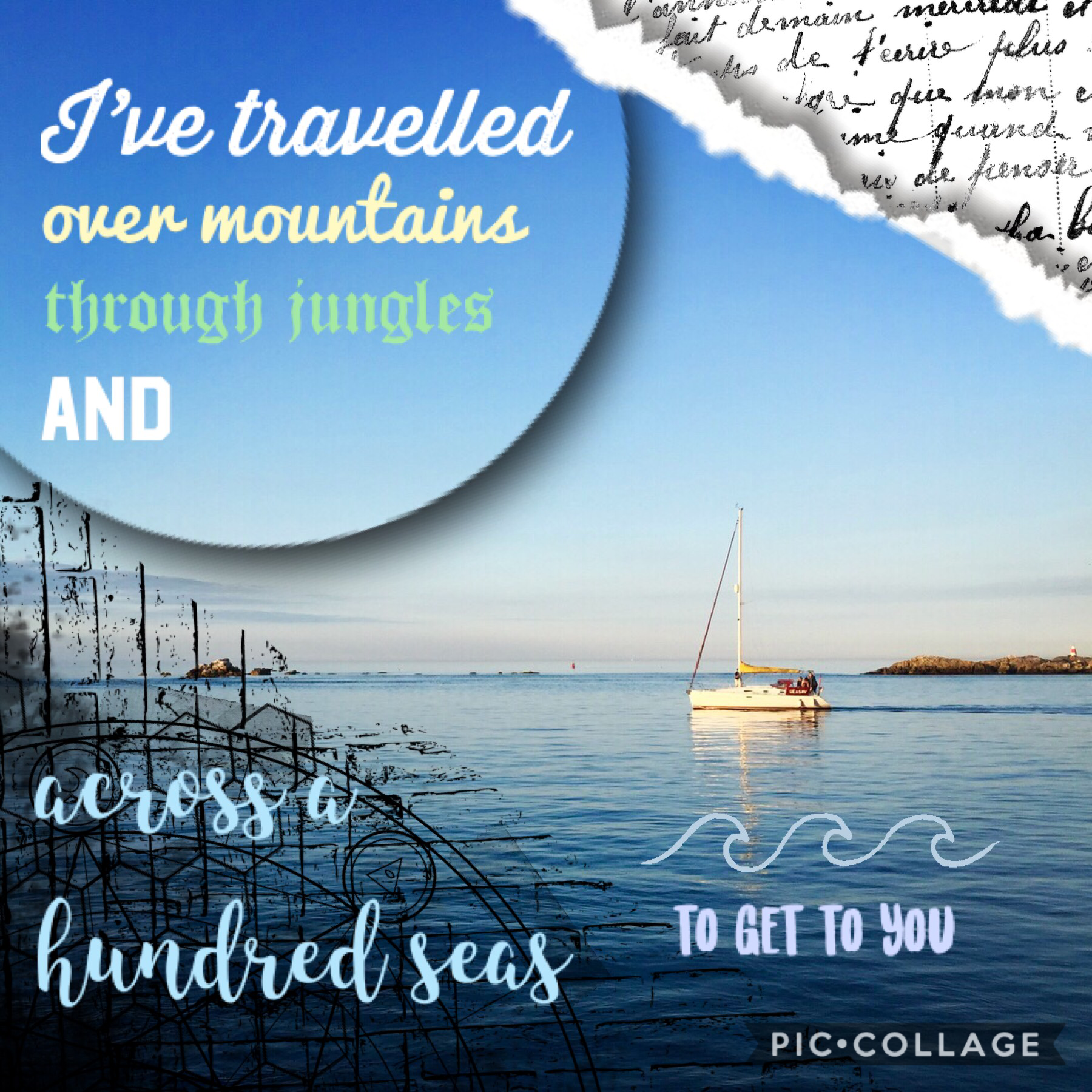 🌊⛵️💕
This quote I thought of is ehh not very good but it’ll do :) my picture from France 