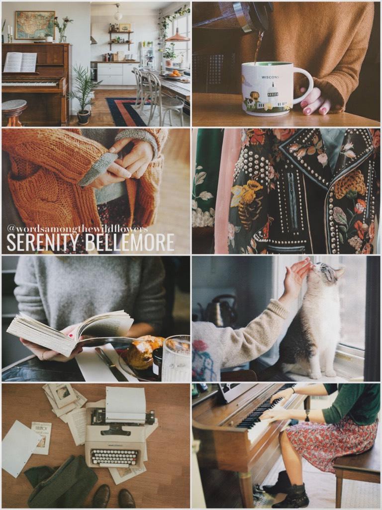 10•05•17 // SERENITY BELLEMORE aesthetic 🌿| from The Café ☕️ | "Her laughter had given me hope. And clutching onto this cherished memory like a broken pearl necklace, I smiled. " -Serenity