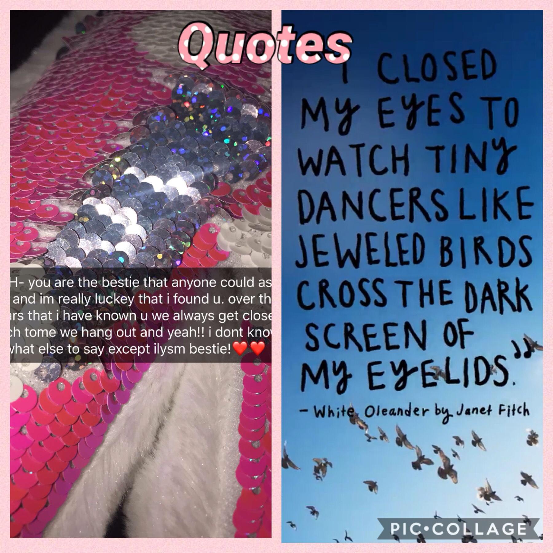 My quotes please follow me and my best friend olive, she is a true friend I have known her since I was so young. I love you so much!!!!!!!!!
