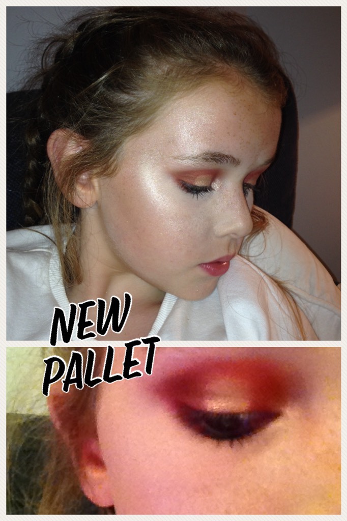 New pallet 
This is the look that I came up with a halo eye
-pictures 📷