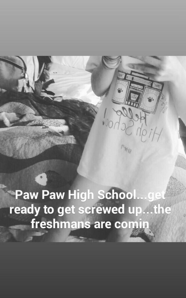 Cant wait to be a freshman but ill miss the Middle School and miss many of my friends that will be moving so they wont be there for my first year of High School..cant wait!