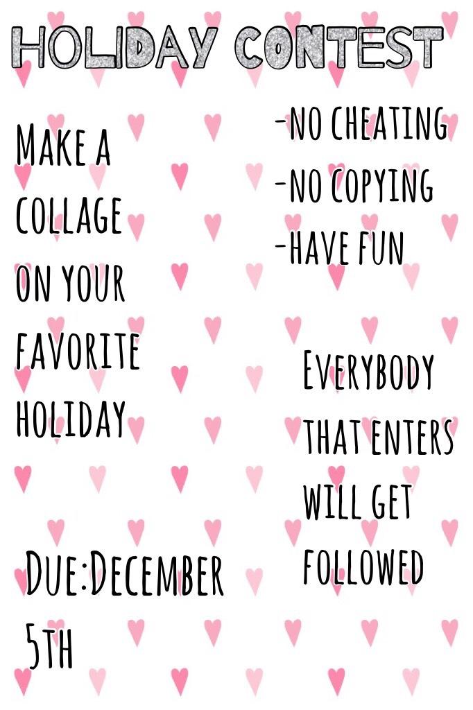 Holiday contest🎄🍁🌷☀️