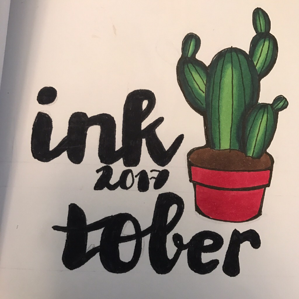 Heres my day 1 inktober drawing because I forgot to post it yesterday 😂