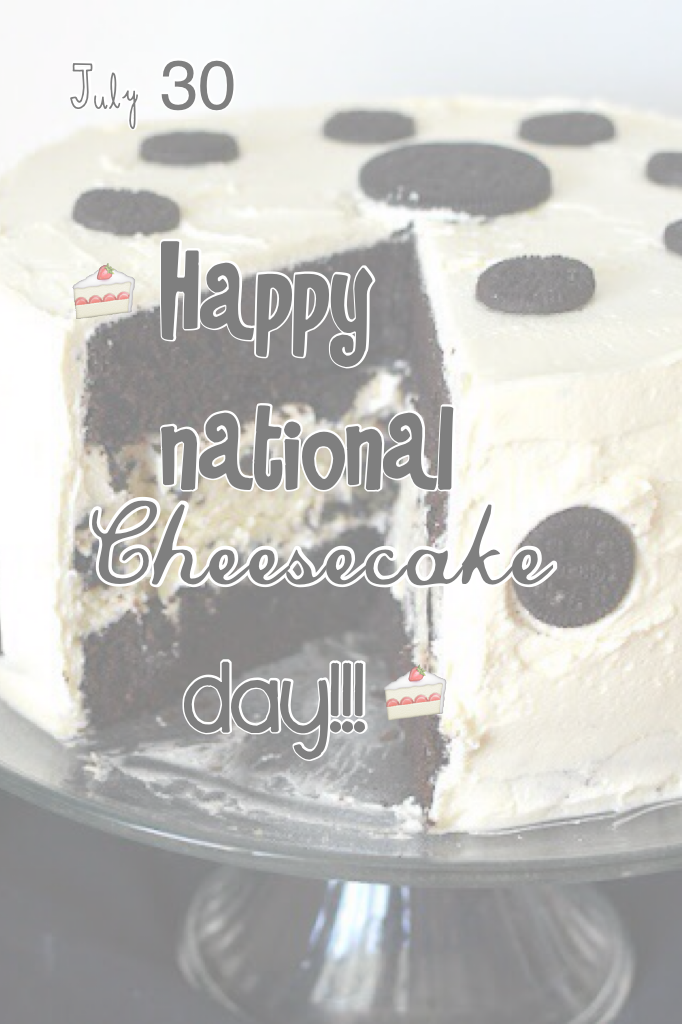 I love cheesecake!!😊 