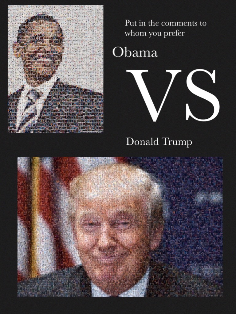 Donald trump VS Obama 

