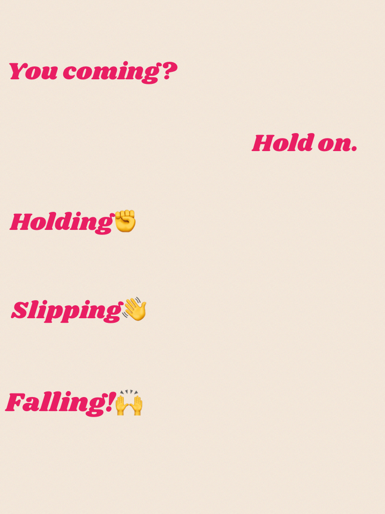  Falling!🙌