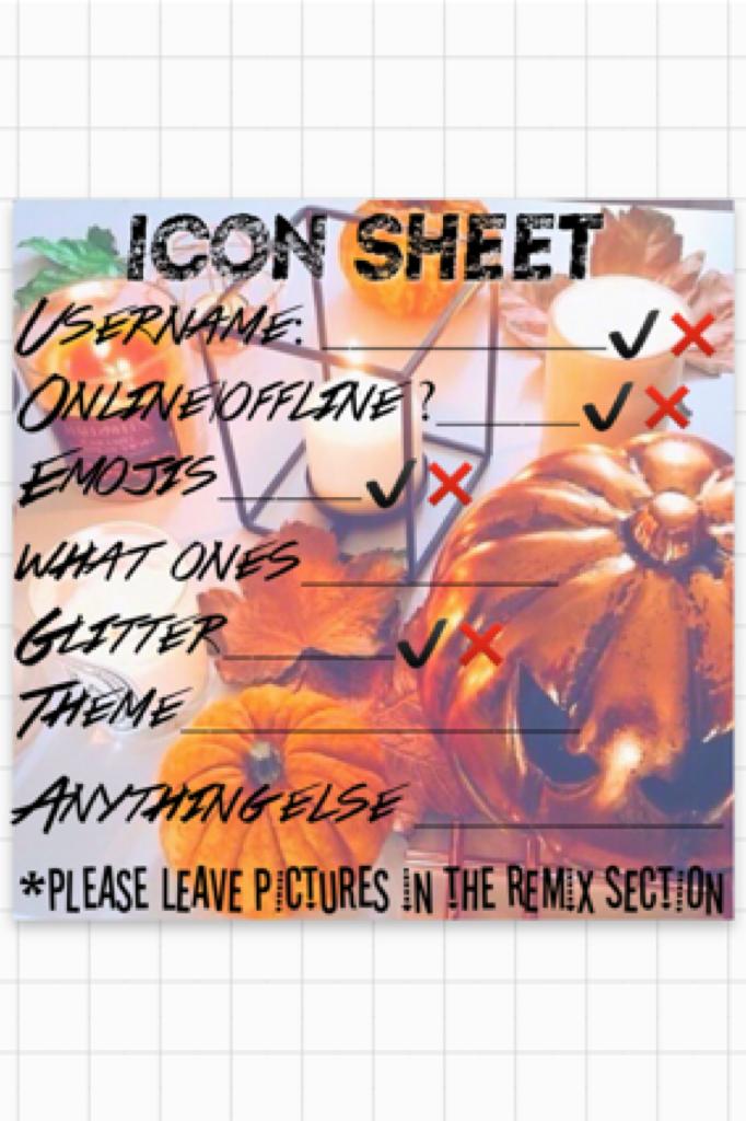  🦃Tap here🦃
Plz fill out and I will make them ASAP! Enjoy your day🦃✨😊
