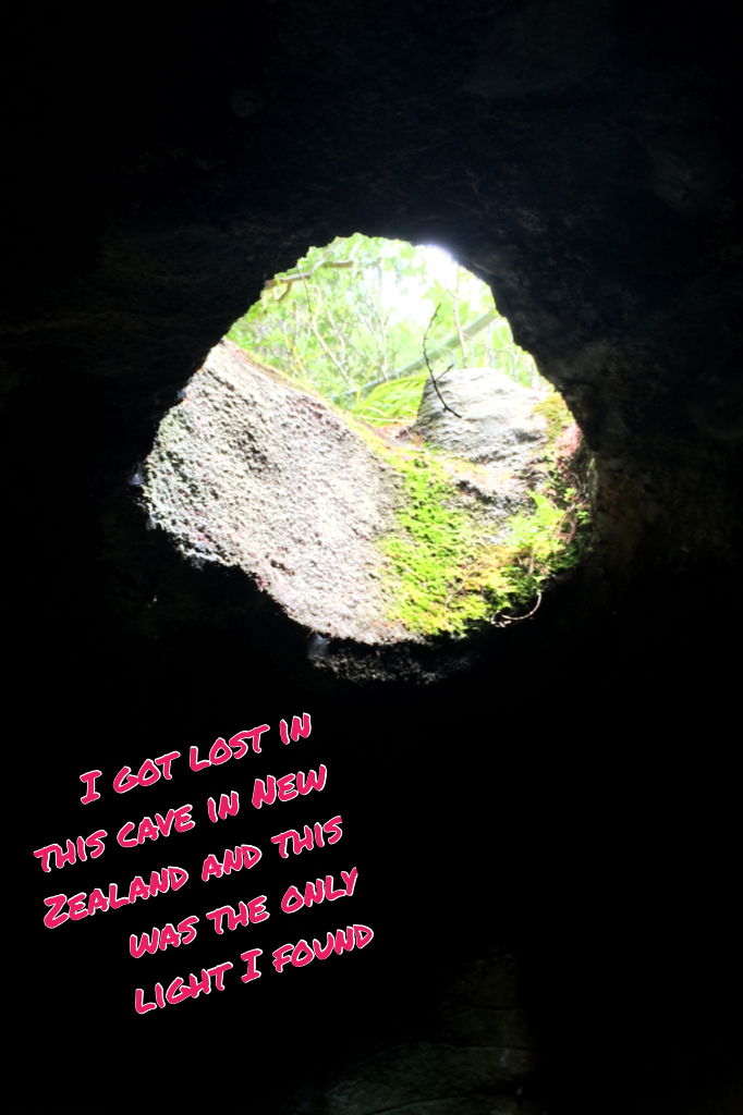 I got lost in this cave in New Zealand and this was the only light I found. SO SCRAY!!! 