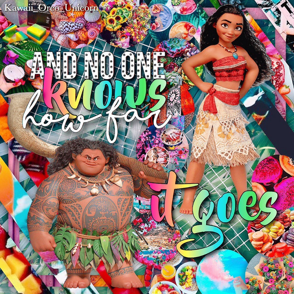 🌈Tap🌈
27/5/18
Moana edit! I haven't posted in ages! I love how this turned out, the colours are so bright and summery.
Thanks for 1k!