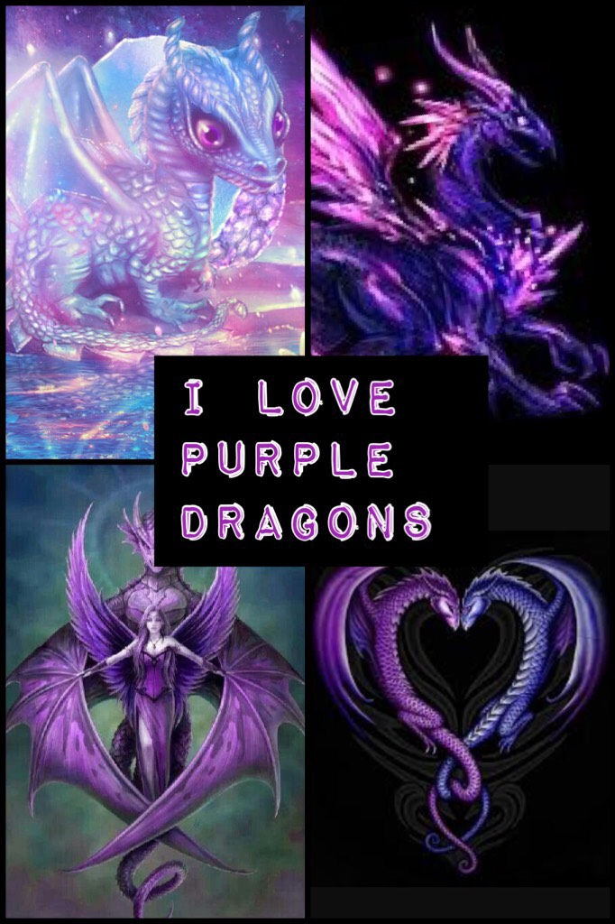 I love purple dragons 