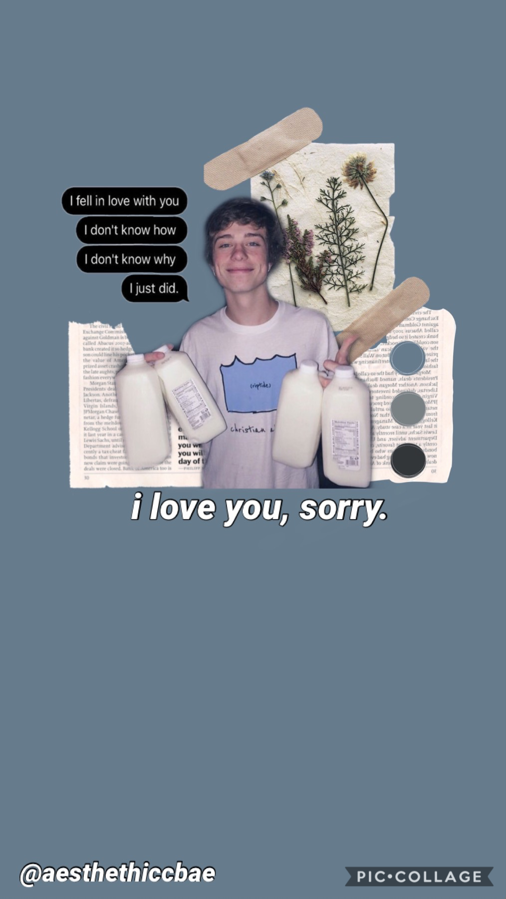 i love you, sorry. 

feel free to use this wallpaper for your phone or something! ;) 💕