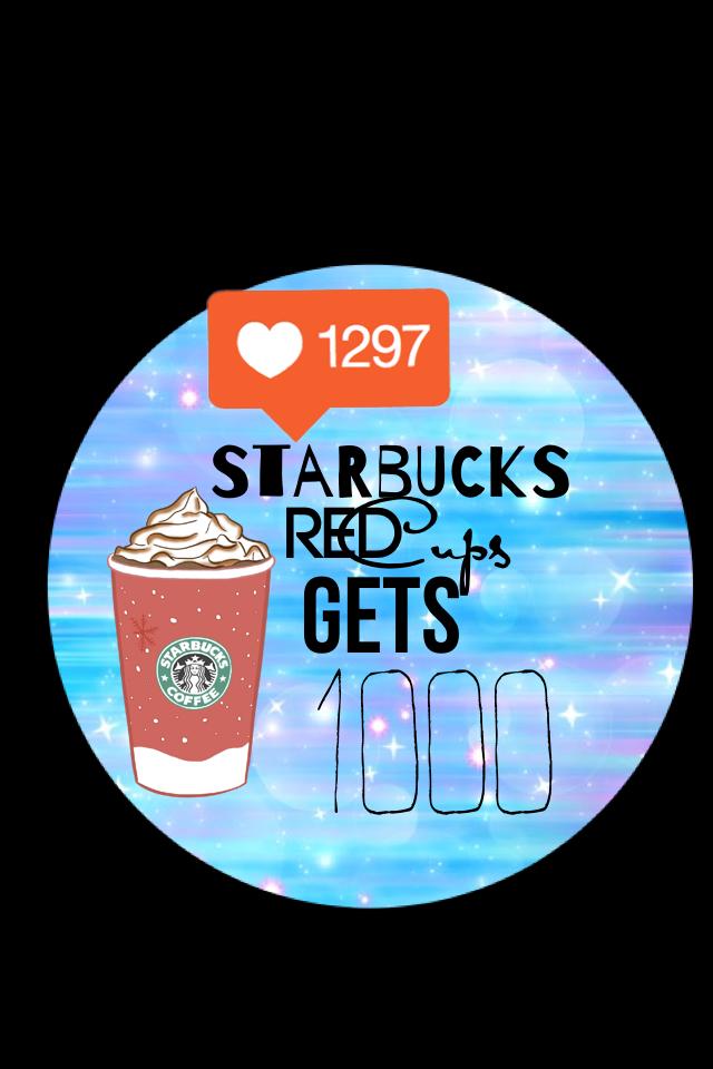 Don't drink coffee but I like their red cups!!!!!❤️💕