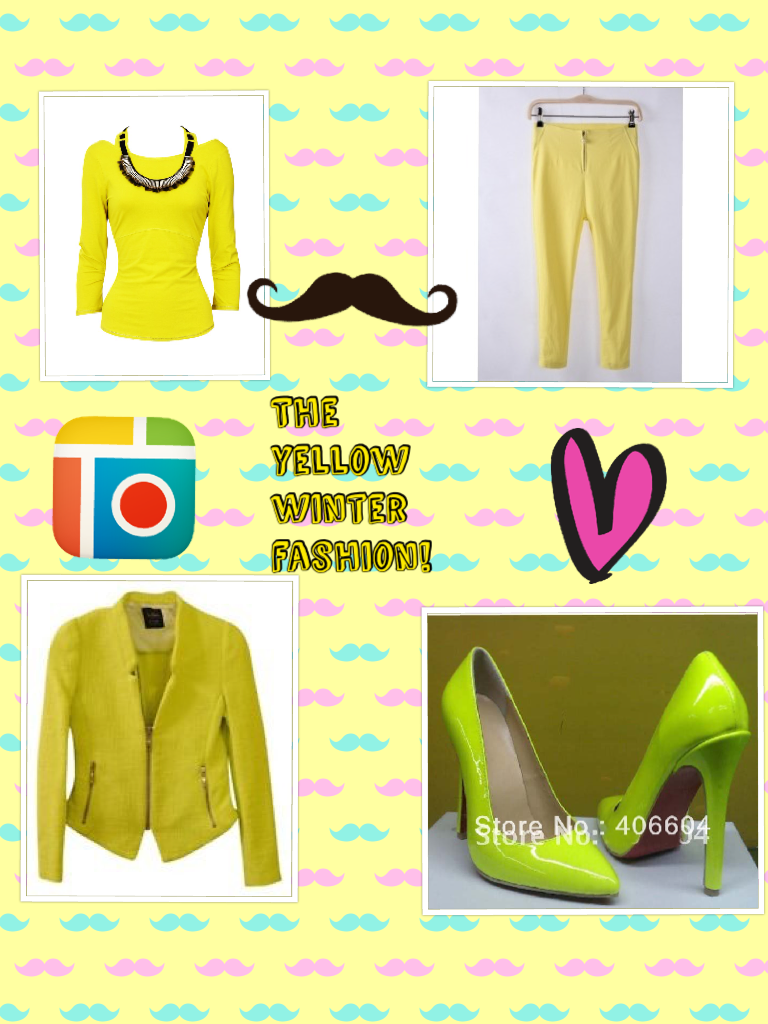 The yellow winter fashion!