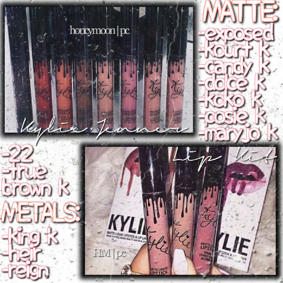 there's are NOT my pictures i got them from we heart it. this edit was just for fun. sorry i couldn't fit all of the metals and glosses :-(