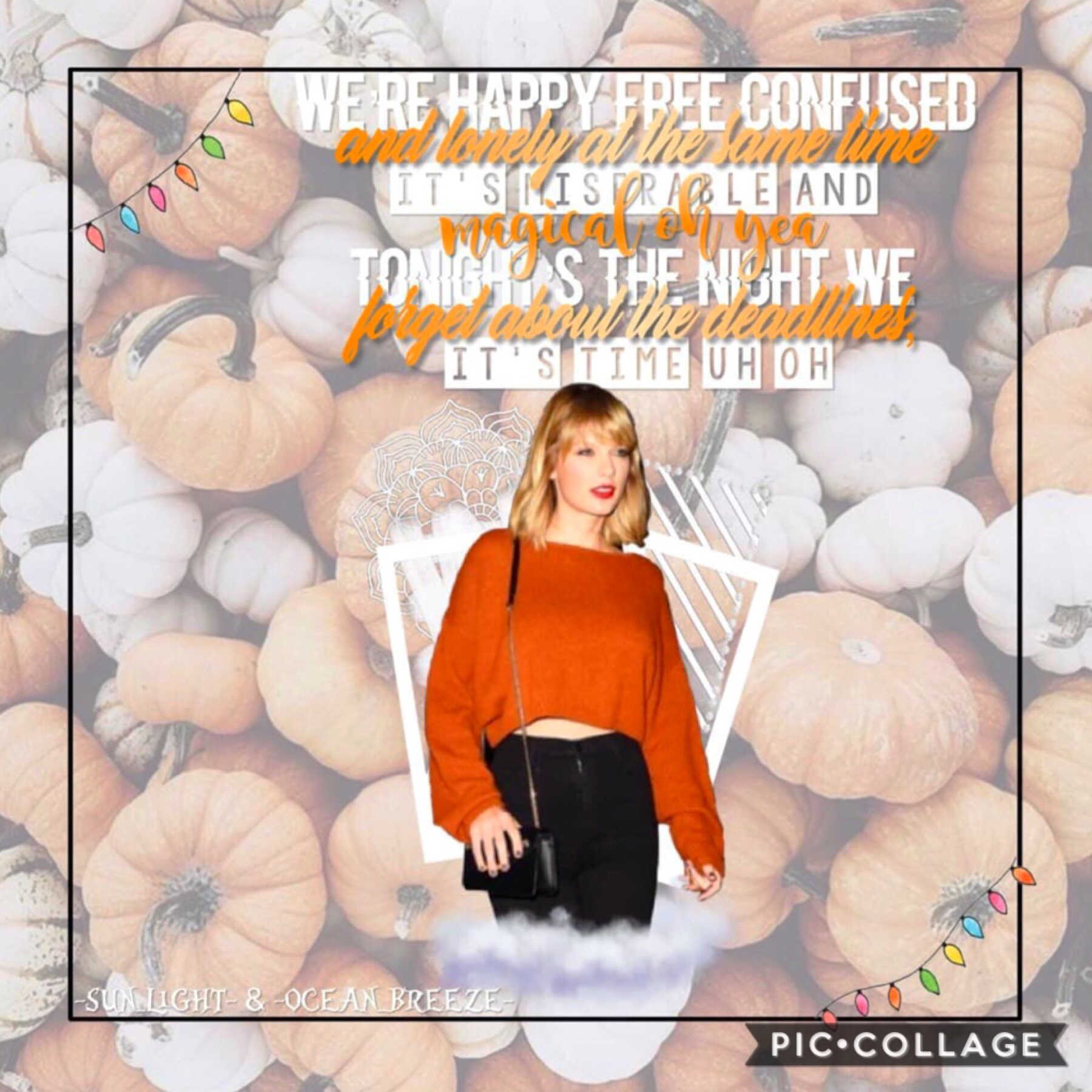 🎃Collab with...@-OCEAN_BREEZE- !!! 🎃 Go follow her rn!!! (do itttt) She did basically all of it and I just found this pic and quote (‘22’ by Taylor😘🐍)
Guys, my mind has just BLOWN! 🤯 IMMA DO THE GAMES AND FALL AS MY THEME!!
yeeet! Anyways, I hope y’all ar