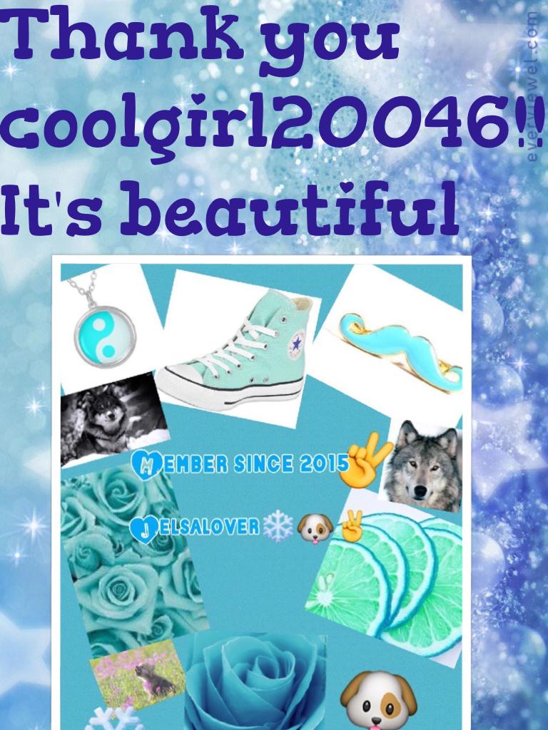 Thank you coolgirl20046!! It's beautiful