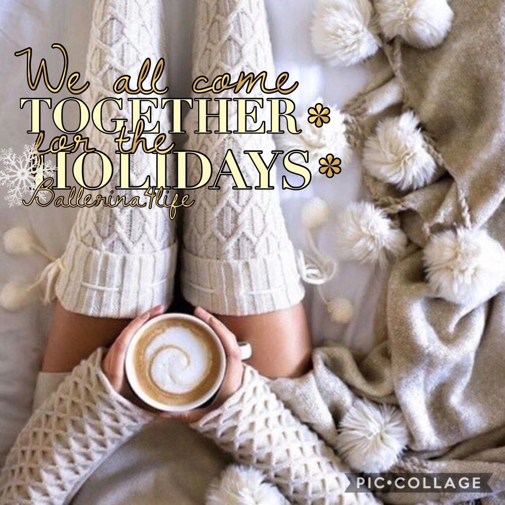 First holiday collage! I have been extremely busy with Nutcracker so sorry 4 the inactivity! Currently listening to Christmas music getting into the spirit! QOTD: Favorite holiday song?❄️🎄