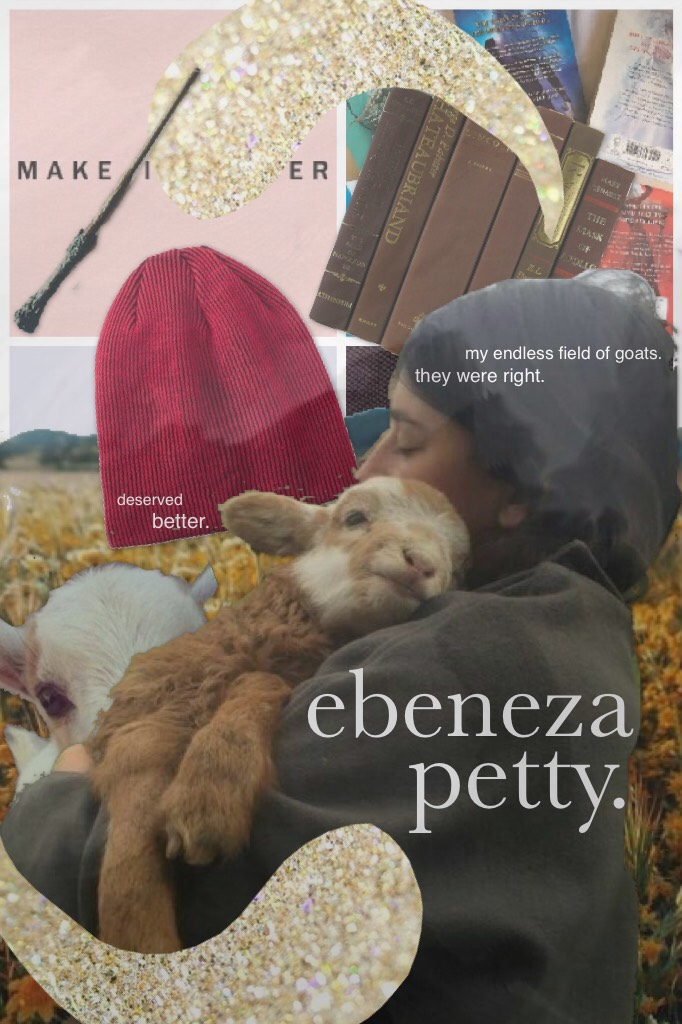 PSA: EBB DESERVED BETTER SHE LOVED GOATS.
thank you for your time and attention.🕖
in other news i think the teachers are placing bets on who can finish the book we were assigned faster and ??? what???