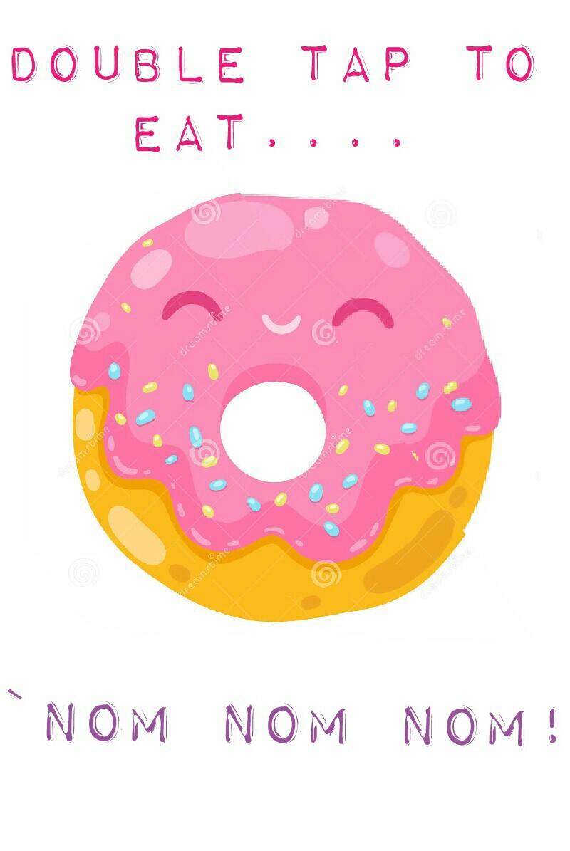 double tap to eat and if u dont have an apple devise than click the ♥ to show me you care about donuts😂😂😉