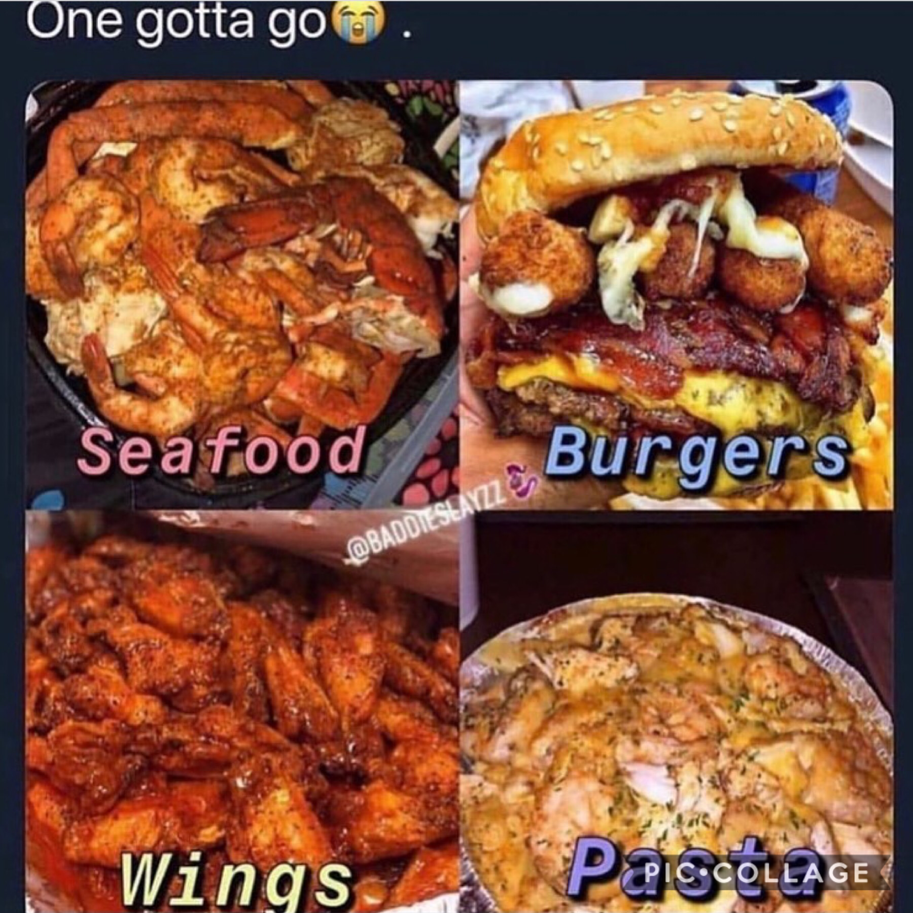 Seafood 100% that stuff is disgusting 🤮