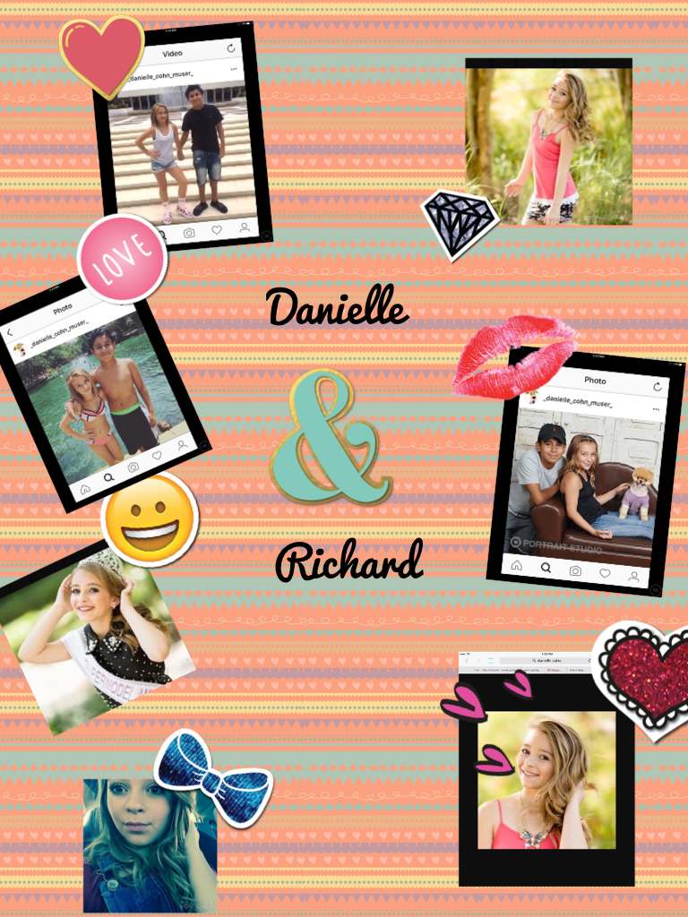 Danielle Cohn and he boyfriend Richard #couplegoals so cute❤️