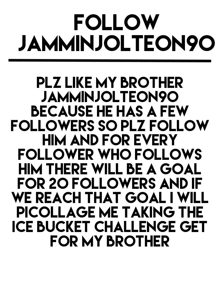 Follow jamminjolteon90 