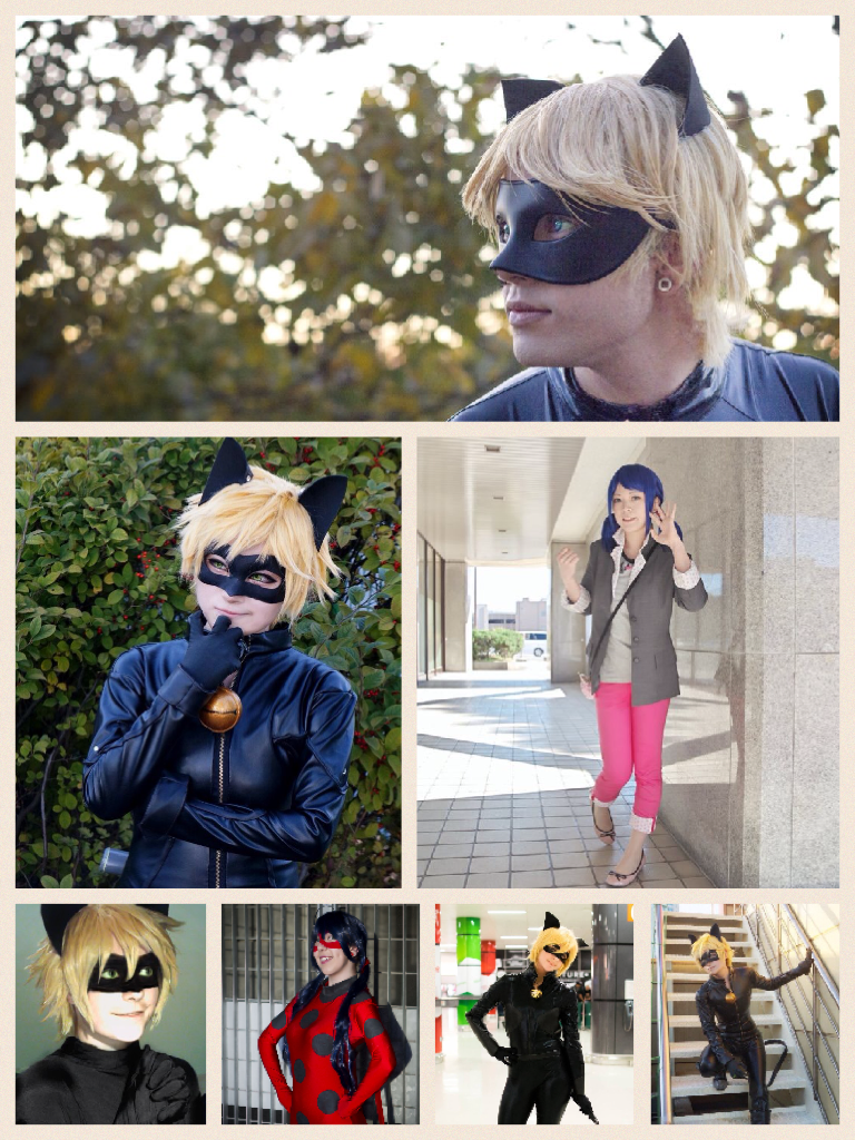I'm going to cosplay (these aren't mine) as Cat/Chat Noir
