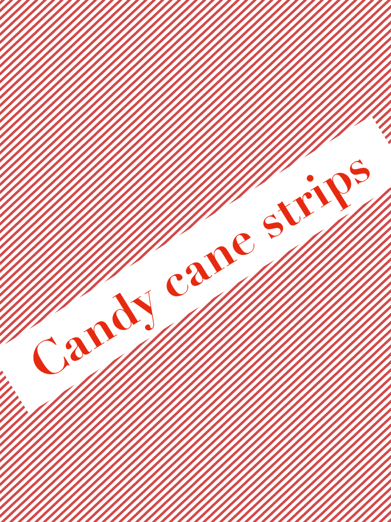 Candy cane strips