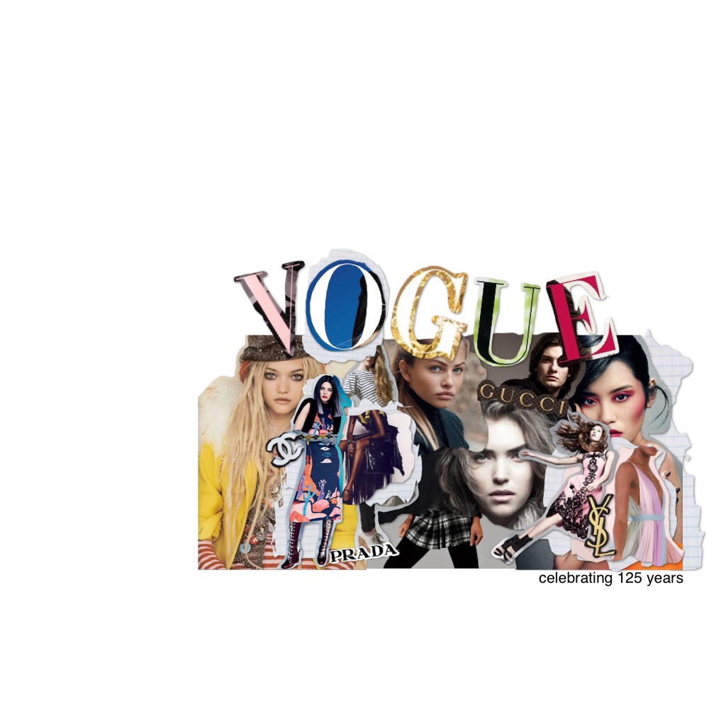 < click here >

Wow, 125 years?!! Congratulations to VOGUE. I personally love them so much, i buy their magazines and just stare at the fashion for hours. then I see something really cute and realise I have to save about $10 000 to be able to afford it😂💕