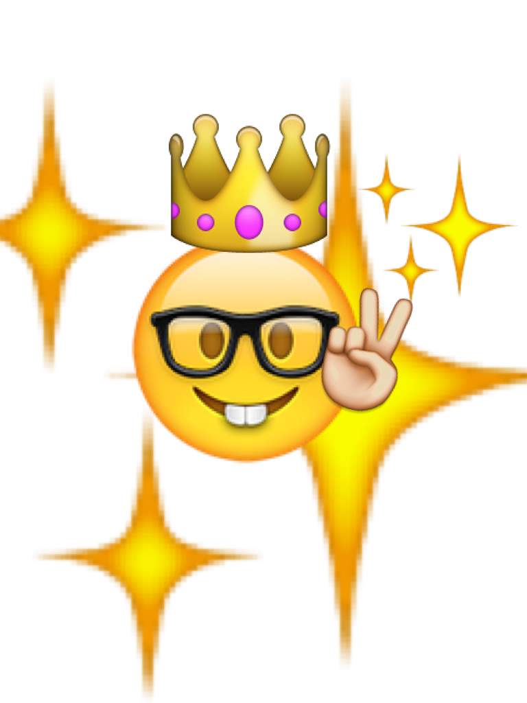 Emoji hi queen nerd 