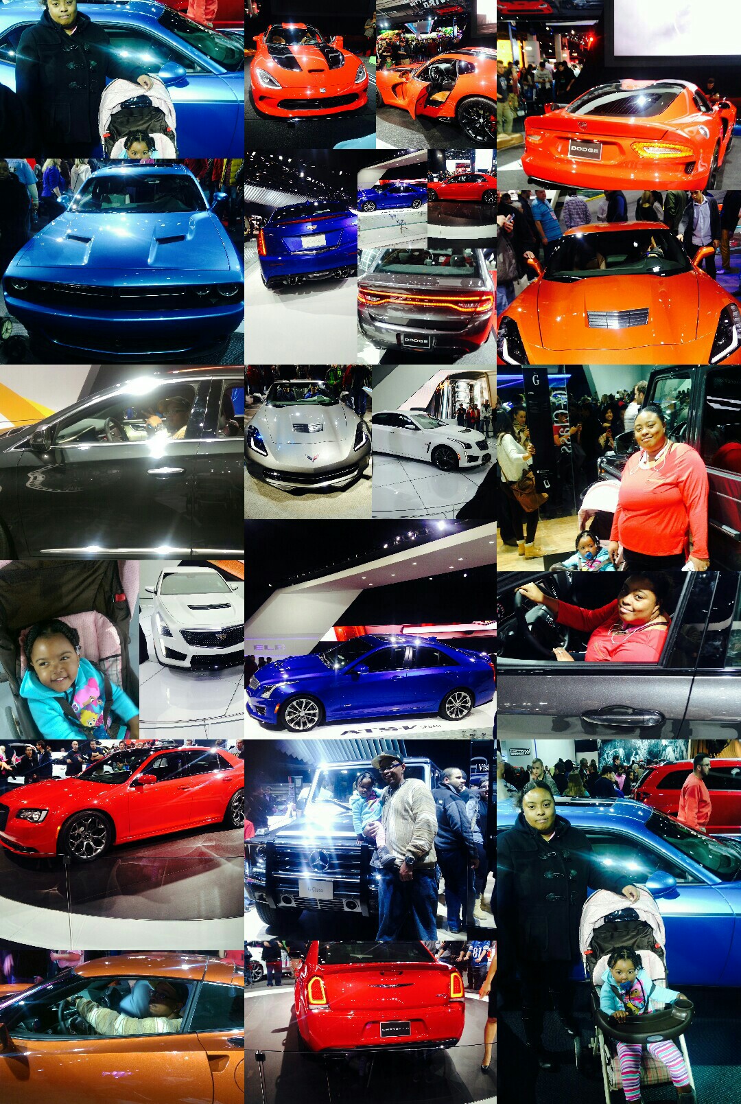 Went to the auto show  and had a ball 