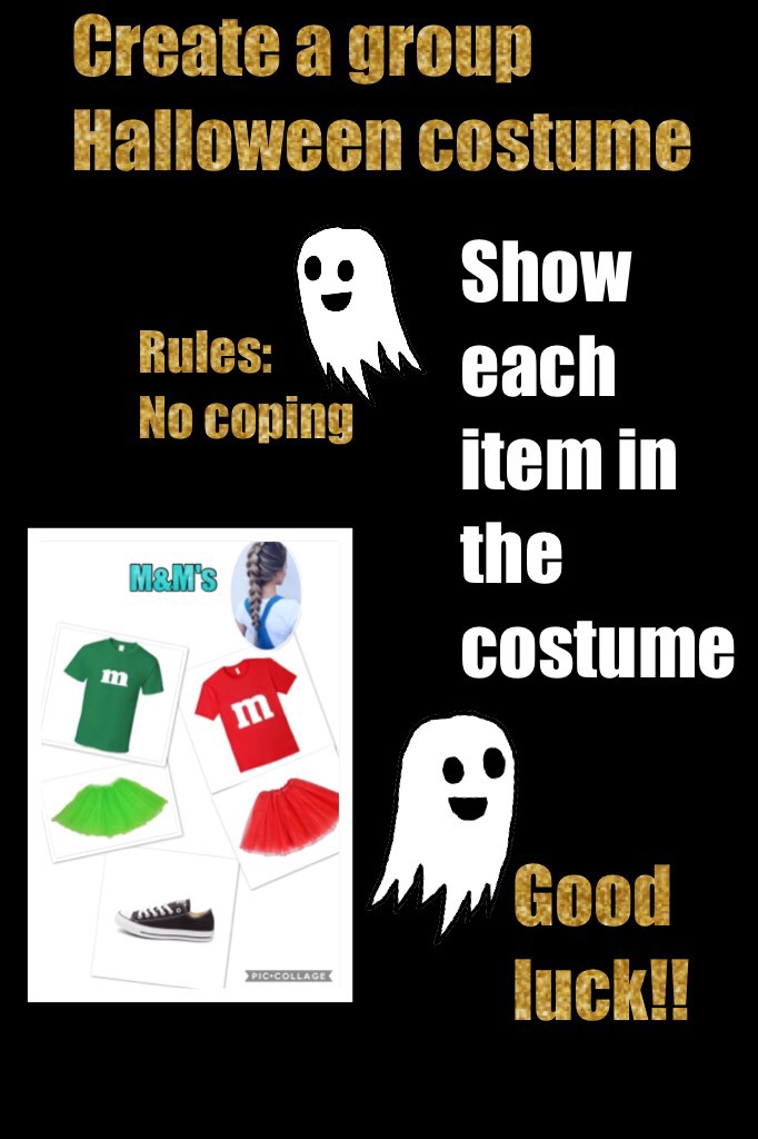 Contest- create a group Halloween costume 