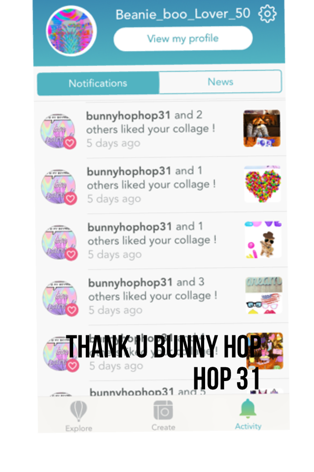 Thank U bunny hop hop 31