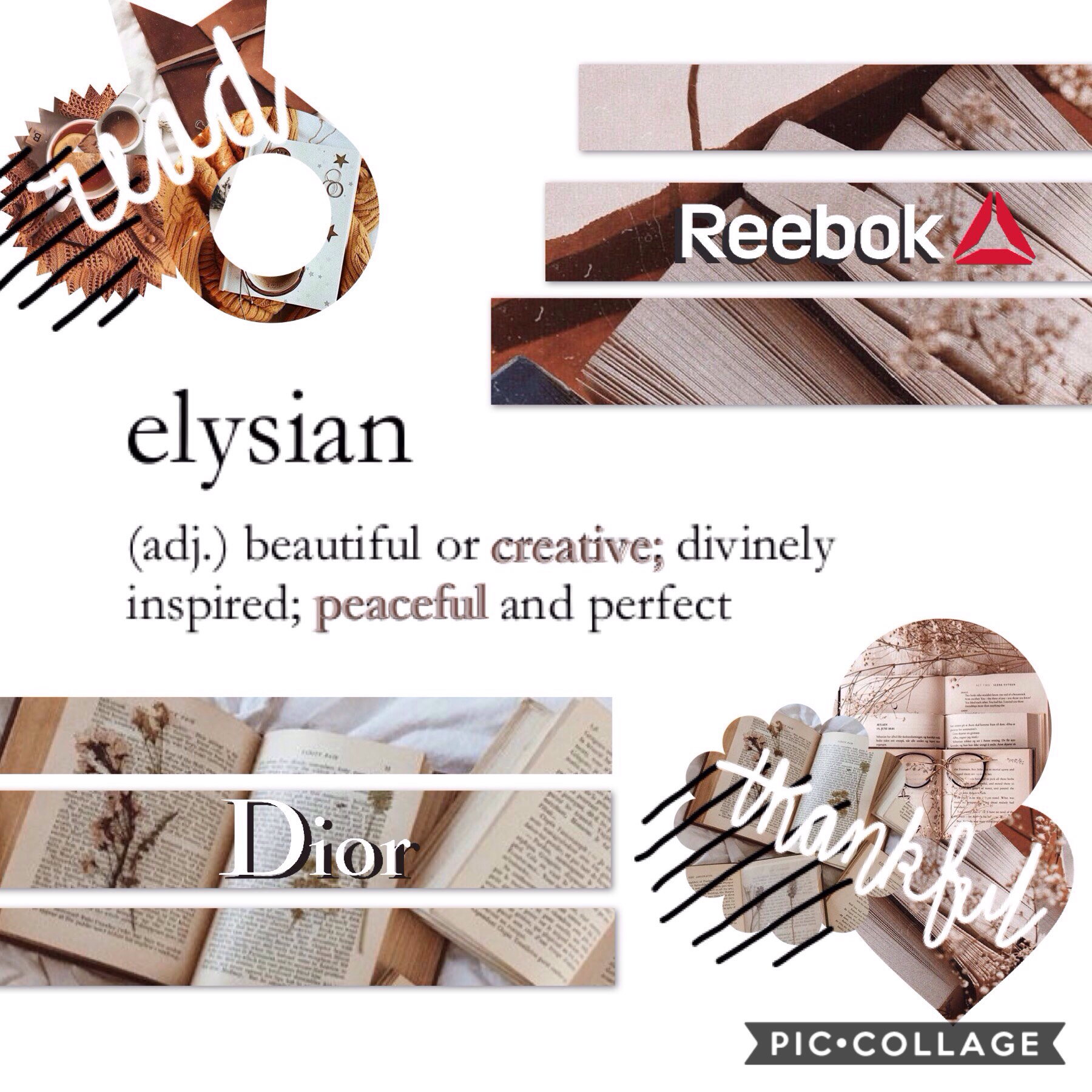 >> elysian << "beautiful or creative; divinely inspired; peaceful or perfect" 
✨📖☕️  15><09><19
hey all! You've probably never heard of this but HAPPY RUOK DAY! (for info check my extras acc @positivity_pcsurveys)
Hands up if you're a bookworm! 📚🐛🙋
YUSSSS
