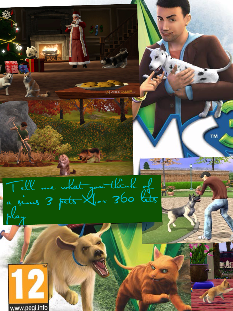 Tell me what you think of a sims 3 pets Xbox 360 lets play