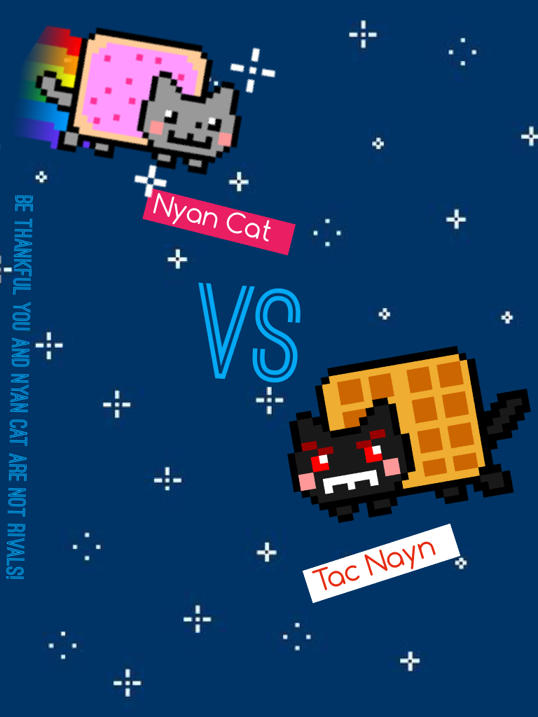 Nyan Cat VS Tac Nayn...okay, this is random! :3