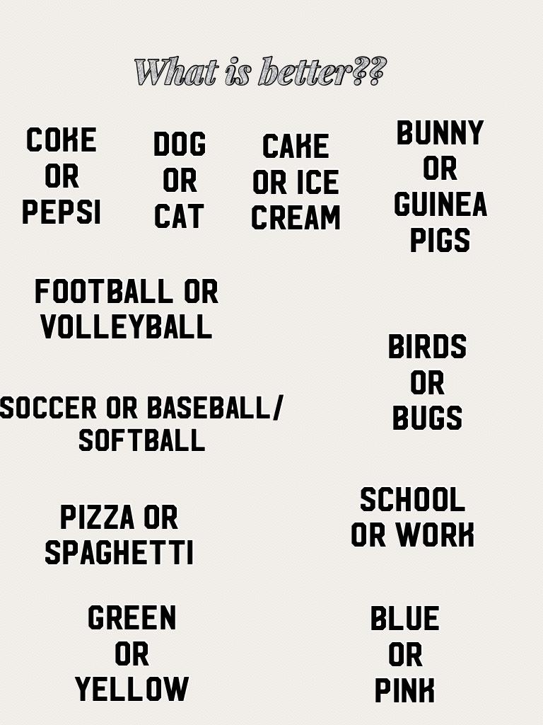 Which one? Comment down below #games #fun #CokeorPepsi #catordog 
