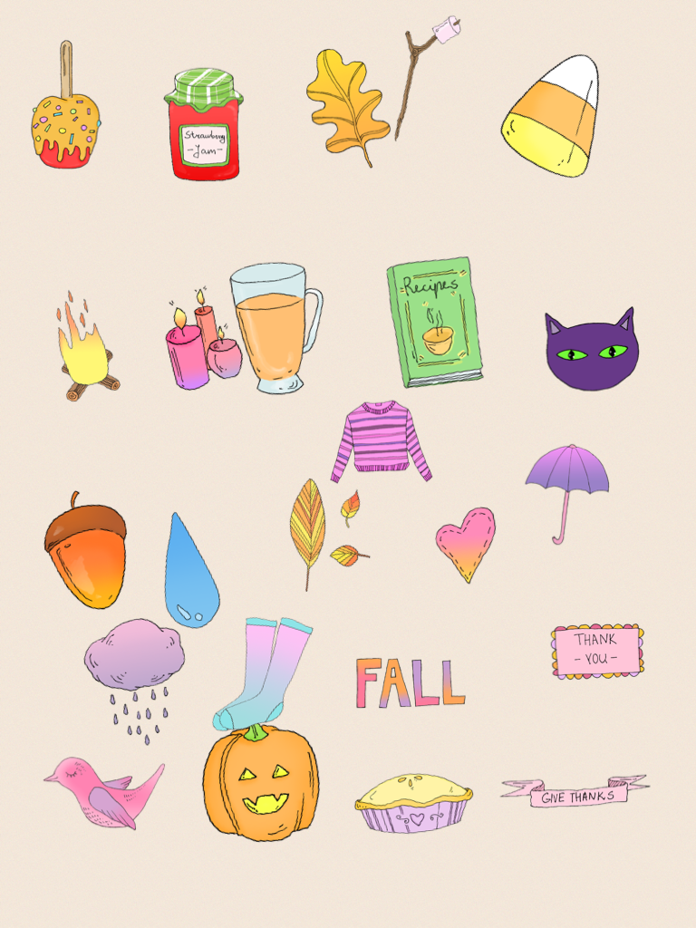 Fall stickers 